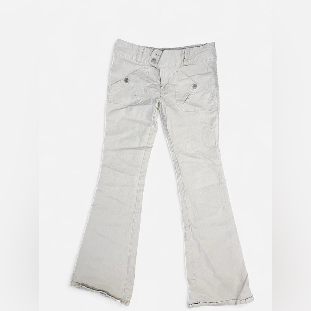 Y2K Off-white Flared Pants